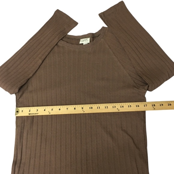 Jaclyn Smith Knit Brown Lightweight Raglan Top - Women’s Small NWOT - Picture 2 of 13